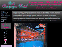 Tablet Screenshot of pinkchampagnemotel.net